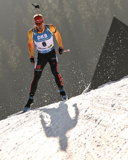 Slovenia Biathlon Worlds Men Mass Start