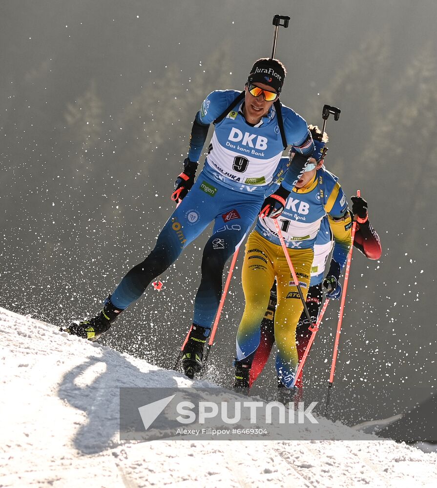 Slovenia Biathlon Worlds Men Mass Start