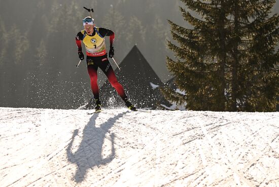 Slovenia Biathlon Worlds Men Mass Start