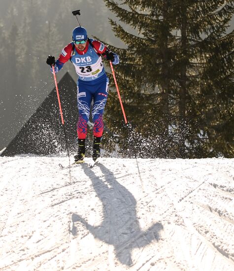 Slovenia Biathlon Worlds Men Mass Start