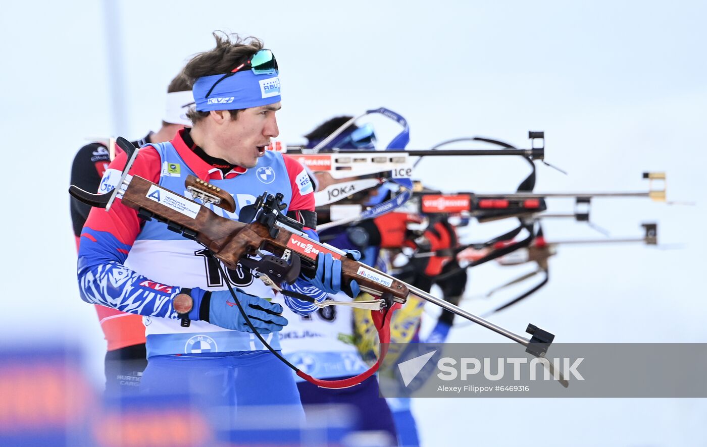 Slovenia Biathlon Worlds Men Mass Start