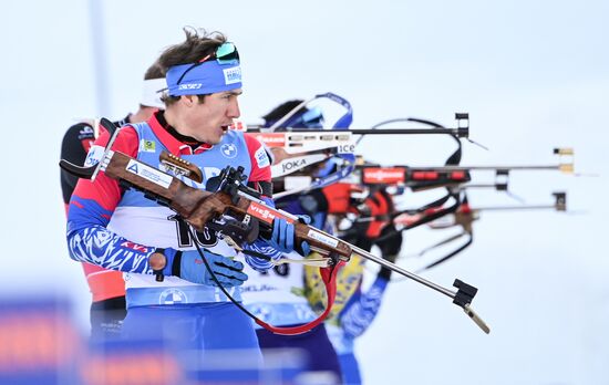 Slovenia Biathlon Worlds Men Mass Start