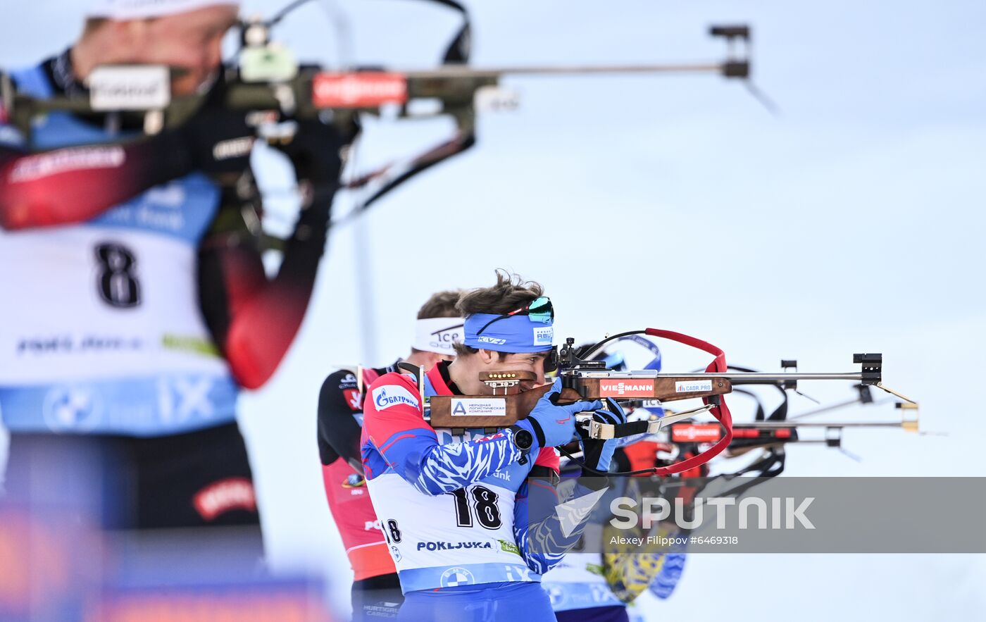 Slovenia Biathlon Worlds Men Mass Start