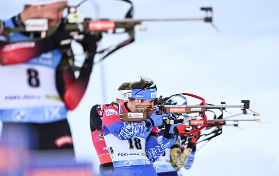Slovenia Biathlon Worlds Men Mass Start