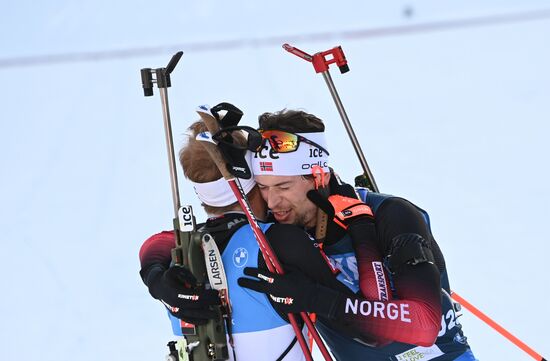 Slovenia Biathlon Worlds Men Mass Start