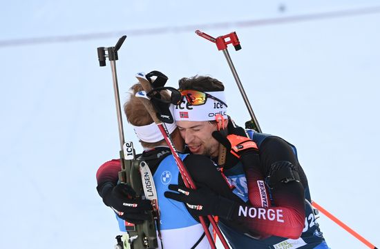 Slovenia Biathlon Worlds Men Mass Start