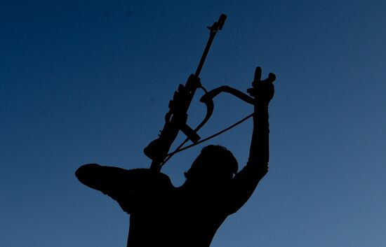 Slovenia Biathlon Worlds Men Mass Start