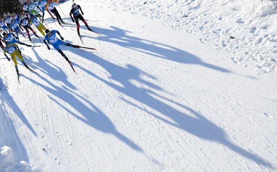 Slovenia Biathlon Worlds Men Mass Start