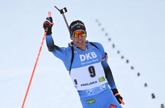 Slovenia Biathlon Worlds Men Mass Start