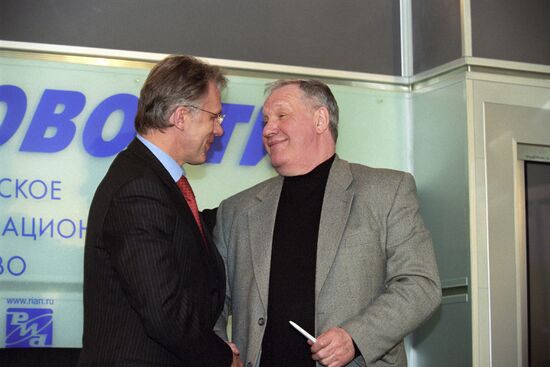 Press conference in RIA Novosti