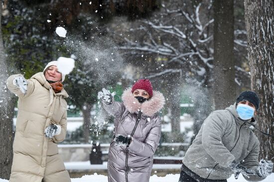 Azerbaijan Snowfall