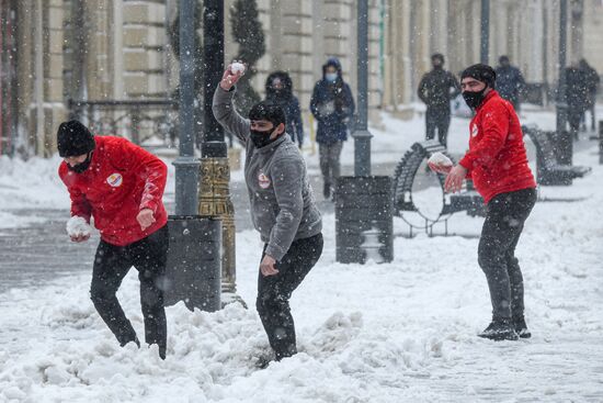Azerbaijan Snowfall