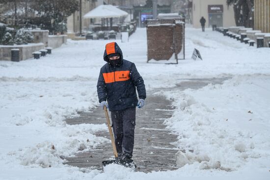 Azerbaijan Snowfall