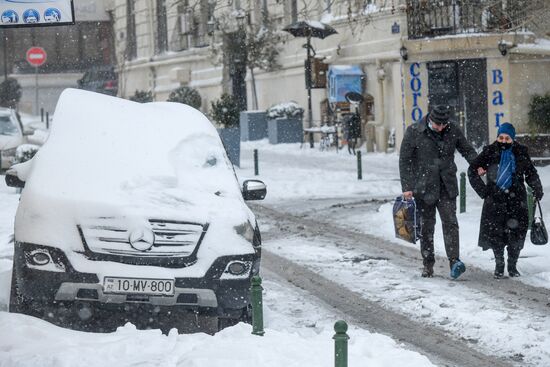 Azerbaijan Snowfall