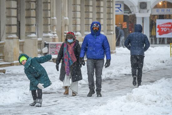 Azerbaijan Snowfall