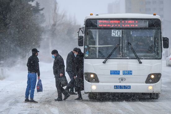 Azerbaijan Snowfall