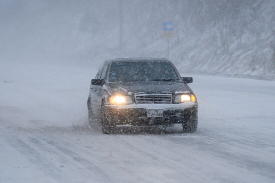 Azerbaijan Snowfall