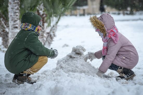 Azerbaijan Snowfall