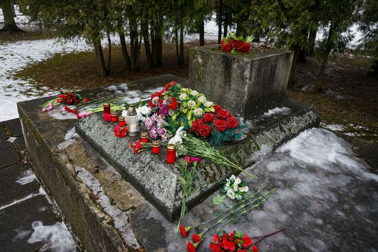 Latvia WWII Memorial Vandalism