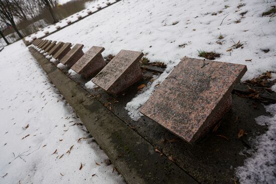 Latvia WWII Memorial Vandalism