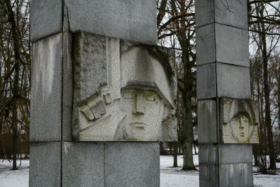 Latvia WWII Memorial Vandalism