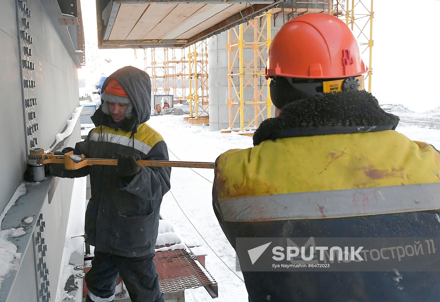 Russia Yenisei River Bridge Construction