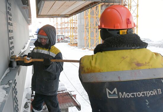 Russia Yenisei River Bridge Construction