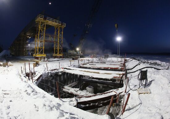 Russia Yenisei River Bridge Construction