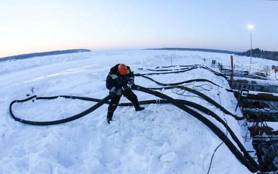 Russia Yenisei River Bridge Construction