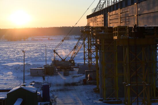 Russia Yenisei River Bridge Construction