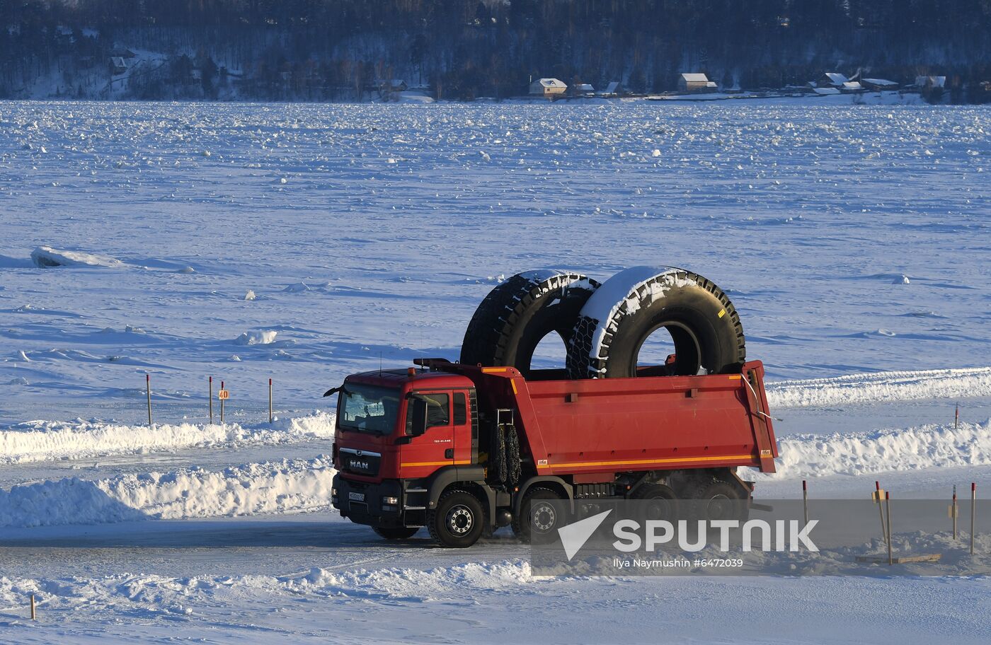 Russia Yenisei River Bridge Construction