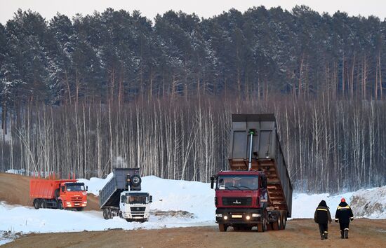 Russia Yenisei River Bridge Construction