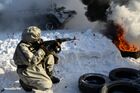 A serviceman shoots as he takes part in military drills of the Russian Central Military District's Nuclear, Biological and Chemical (NBC) protection troops at the Krasny Aduy training ground, Sverdlovsk region, Russia. Location: Russia, Sverdlovsk Oblast Region. Author: Pavel Lisitsyn. Russia Military Drills