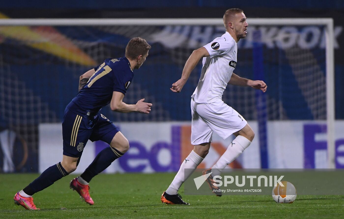 Croatia Soccer Europa League Dinamo Zagreb - Krasnodar