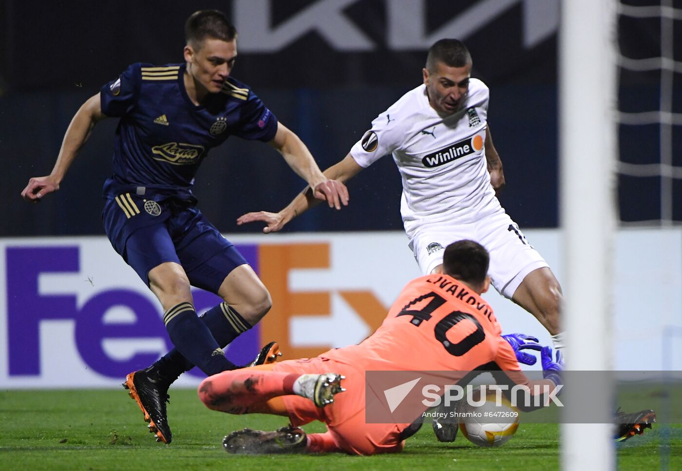 Croatia Soccer Europa League Dinamo Zagreb - Krasnodar