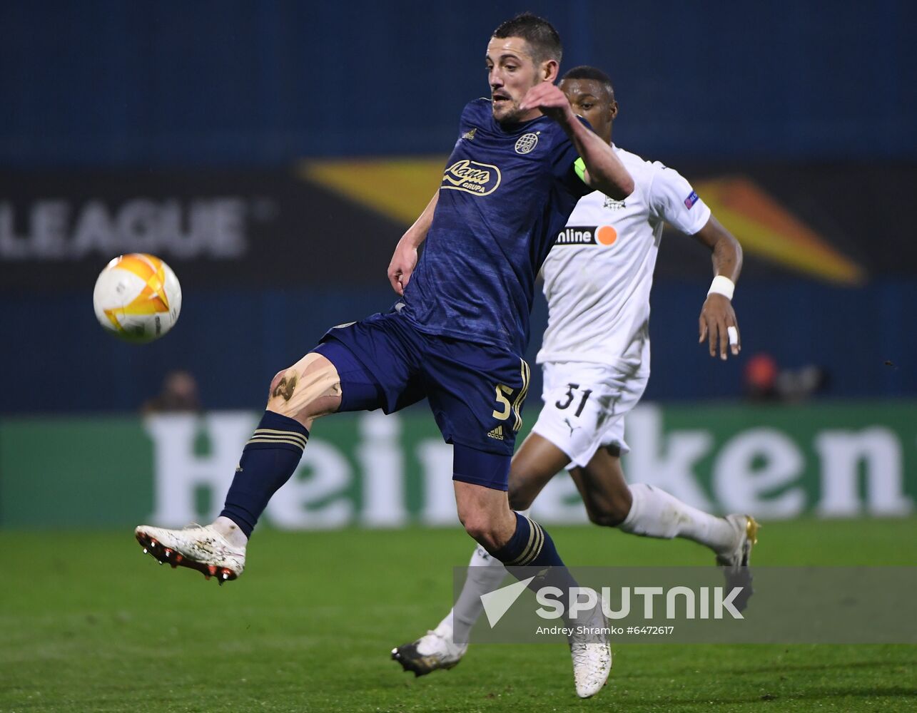 Croatia Soccer Europa League Dinamo Zagreb - Krasnodar