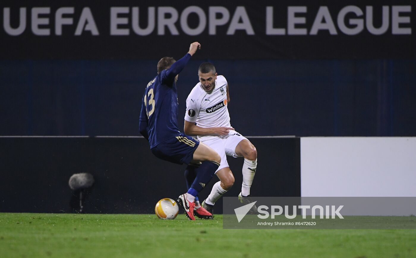 Croatia Soccer Europa League Dinamo Zagreb - Krasnodar