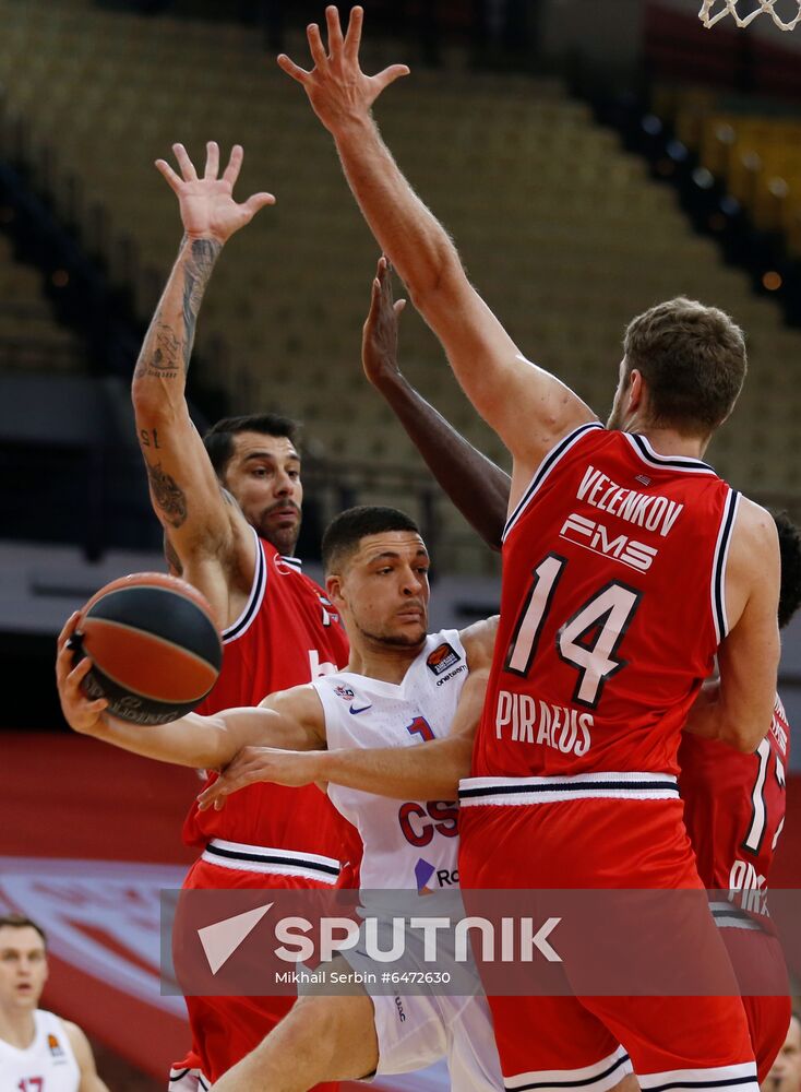 Greece Basketball Euroleague Olympiacos - CSKA