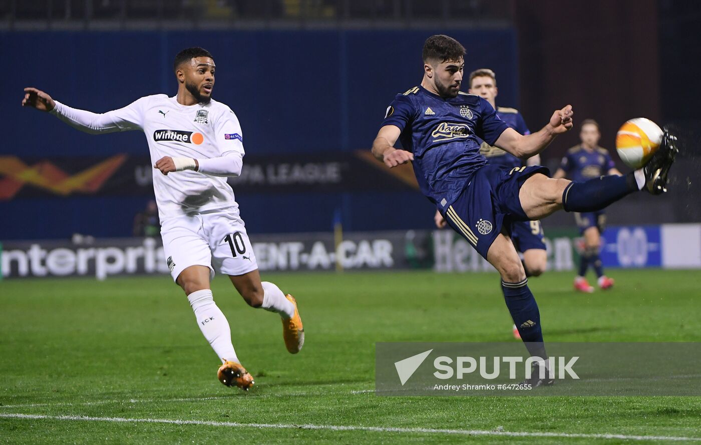 Croatia Soccer Europa League Dinamo Zagreb - Krasnodar