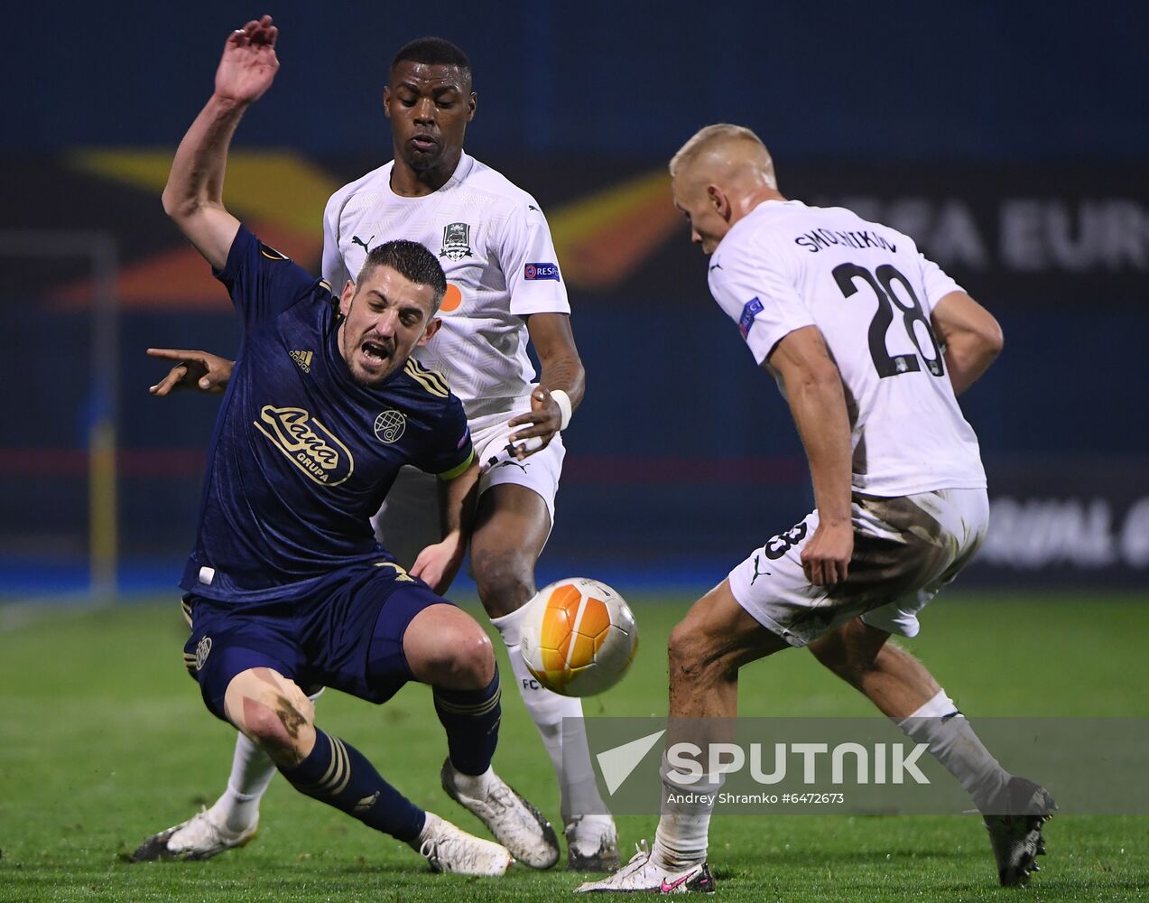 Croatia Soccer Europa League Dinamo Zagreb - Krasnodar