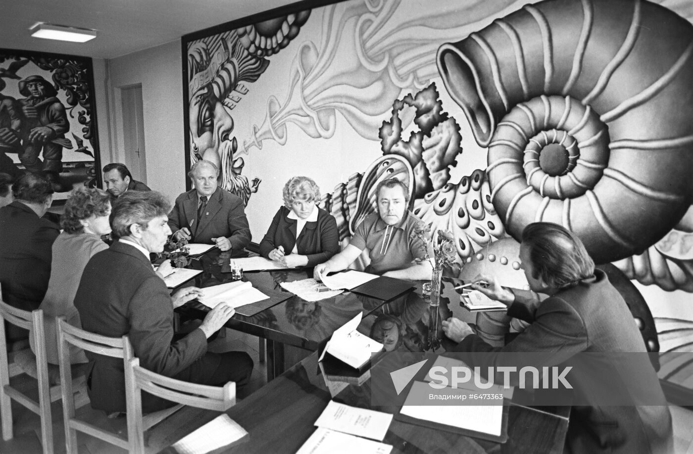 Meeting of a Latvian village's rural council