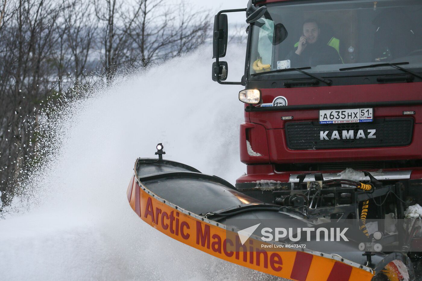 Russia Teriberka Snowstorm Cars Stuck