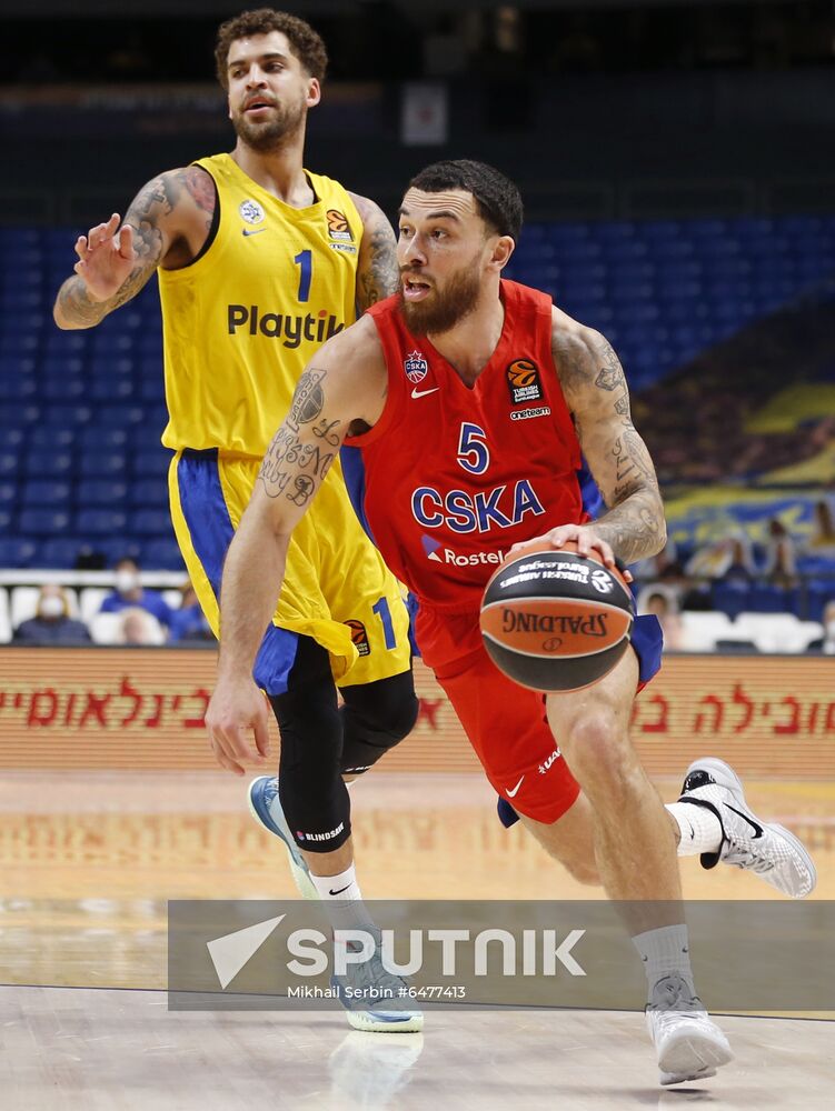 Israel Basketball Euroleague Maccabi - CSKA