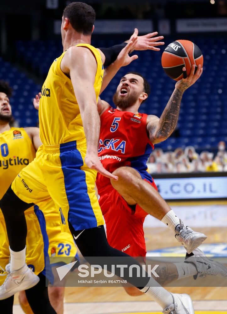 Israel Basketball Euroleague Maccabi - CSKA