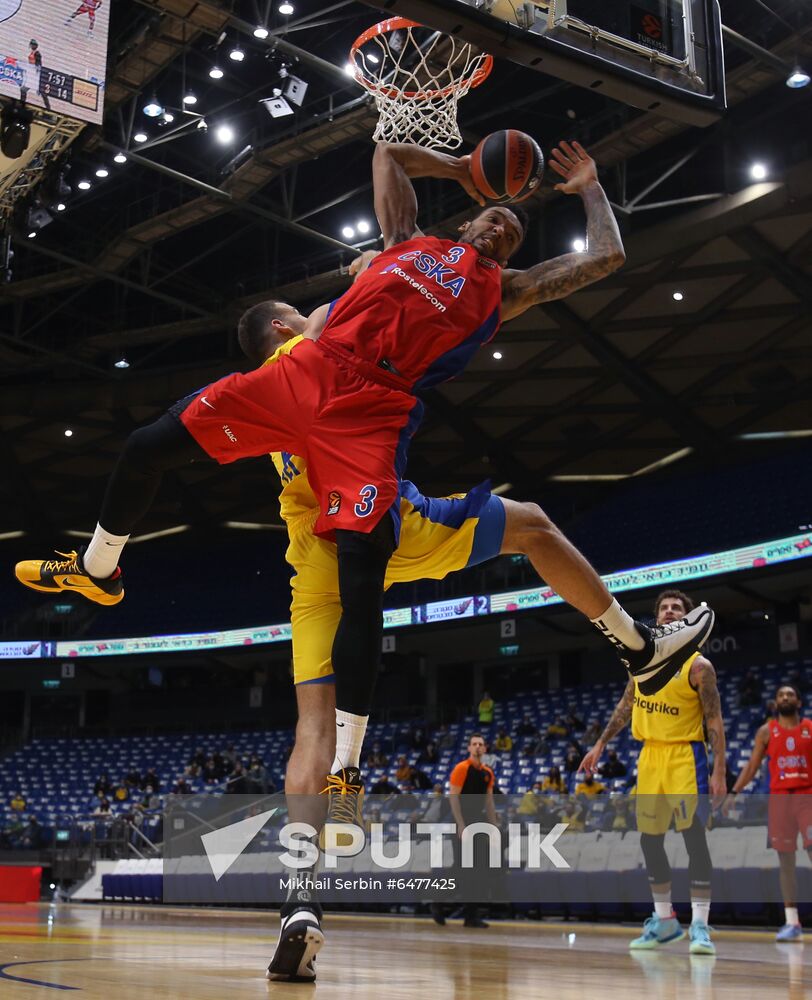 Israel Basketball Euroleague Maccabi - CSKA