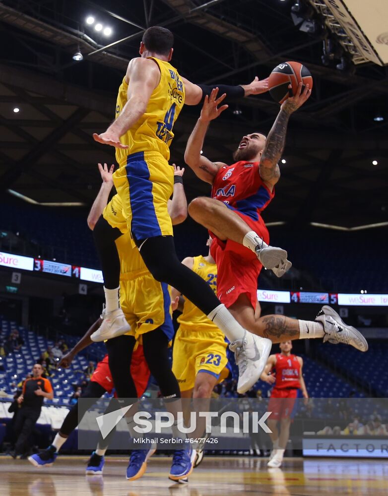 Israel Basketball Euroleague Maccabi - CSKA