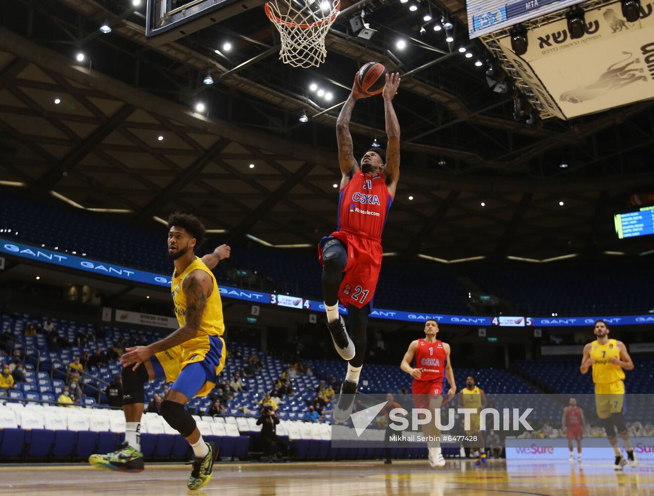 Israel Basketball Euroleague Maccabi - CSKA