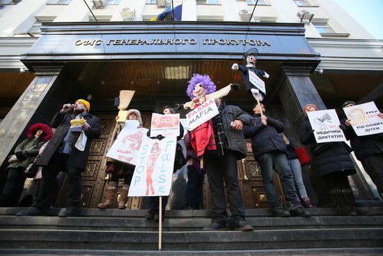 Ukraine Coronavirus Vaccination Protest
