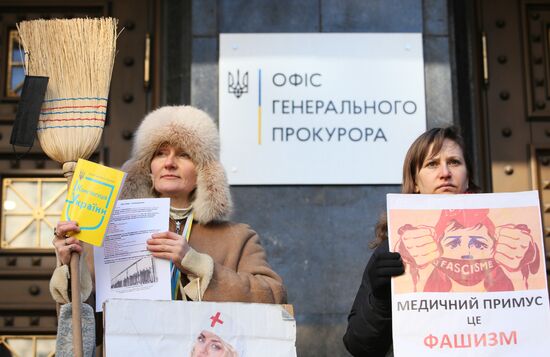 Ukraine Coronavirus Vaccination Protest