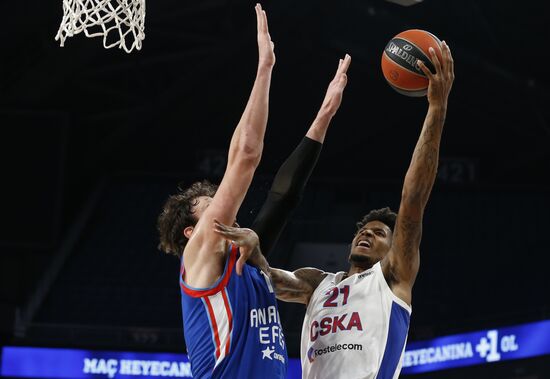Turkey Basketball Euroleague Anadolu - CSKA